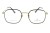 Okulary korekcyjne unisex Vermari Milano VOT0055 C3 czarno-złote tytan widok z przodu