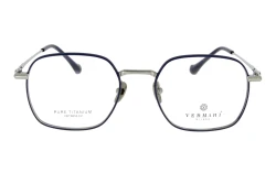 Unisex okulary korekcyjne VERMARI VOT0055 C2 — wielokątne, granatowe