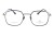 Okulary korekcyjne unisex Vermari Milano VOT0055 C2 granatowy mat z srebrnymi elementami tytan widok z przodu