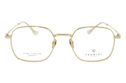 Damskie okulary korekcyjne VERMARI VOT0055 C1 — wielokątne, złoty mat