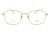Okulary korekcyjne unisex Vermari Milano VOT0055 C1 złoty mat tytan widok z przodu