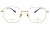 Okulary korekcyjne unisex Vermari Milano VOT0056 C1 złoty mat tytan widok z przodu