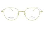Damskie okulary korekcyjne VERMARI VOT0054 C1 — okrągłe, złoty mat