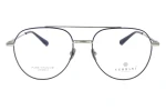 Damskie okulary korekcyjne VERMARI VOT0050 C3 — aviator, srebrny, granatowym