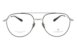 Damskie okulary korekcyjne VERMARI VOT0050 C2 — aviator, srebrny, czarnymi