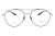 Okulary korekcyjne unisex Vermari Milano VOT0050 C2 srebrne z czarnymi rantami tytan widok z przodu