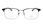 Męskie okulary korekcyjne VERMARI VOT0057 C2 — clubmaster, czarny mat