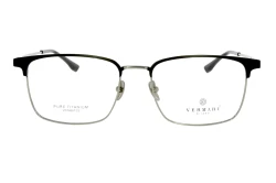 Unisex okulary korekcyjne VERMARI VOT0057 C2 — browline, czarny mat