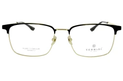 Unisex okulary korekcyjne VERMARI VOT0057 C1 — browline, czarny mat