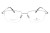 Okulary korekcyjne unisex Vermari Milano VOT0052 C2 srebrny mat tytan widok z przodu