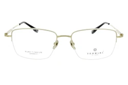 Unisex okulary korekcyjne VERMARI VOT0052 C1 — prostokątne, złoty połysk