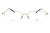 Okulary korekcyjne unisex Vermari Milano VOT0052 C1 złoty mat tytan widok z przodu
