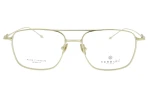 Męskie okulary korekcyjne VERMARI VOT0051 C1 — aviator, złoty mat