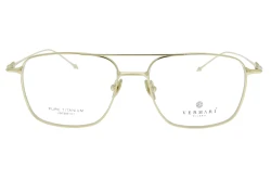 Unisex okulary korekcyjne VERMARI VOT0051 C1 — aviator, złoty połysk