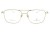Okulary korekcyjne unisex Vermari Milano VOT0051 C1 złoty mat tytan widok z przodu