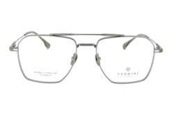 Unisex okulary korekcyjne VERMARI VOT0049 C3 — aviator, srebrny mat