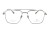 Okulary korekcyjne unisex Vermari Milano VOT0049 C3 srebrny mat tytan widok z przodu