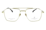 Męskie okulary korekcyjne VERMARI VOT0049 C1 — aviator, złoty mat