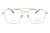 Okulary korekcyjne unisex Vermari Milano VOT0049 C1 złoty mat tytan widok z przodu