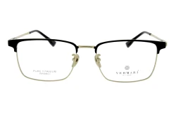 Unisex okulary korekcyjne VERMARI VOT0048 C1 — browline, czarny mat