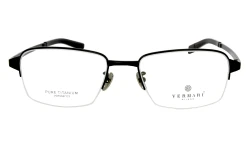 Unisex okulary korekcyjne VERMARI VOT0047 C3 — prostokątne, czarny mat