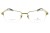 Okulary korekcyjne unisex Vermari Milano VOT0047 C1 złoty mat tytan widok z przodu