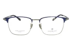 Męskie okulary korekcyjne VERMARI VOT0066 C3 — clubmaster, granatowy mat