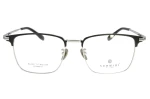 Męskie okulary korekcyjne VERMARI VOT0066 C2 — clubmaster, czarny mat