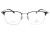 Okulary korekcyjne unisex Vermari Milano VOT0066 C2 czarno-srebrne tytanowe widok z przodu