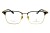 Okulary korekcyjne unisex Vermari Milano VOT0066 C1 czarny mat z złotym połyskiem tytan widok z przodu