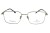Okulary korekcyjne unisex Vermari Milano VOT0064 C3 srebrny mat tytan widok z przodu