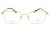 Okulary korekcyjne unisex Vermari Milano VOT0064 C1 złoty połysk tytan widok z przodu