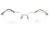 Okulary korekcyjne unisex Vermari Milano VOT0063 C2 srebrny mat tytan widok z przodu