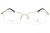 Okulary korekcyjne unisex Vermari Milano VOT0063 C1 złoty połysk tytan widok z przodu