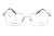Okulary korekcyjne unisex Vermari Milano VOT0062 C3 srebrny mat tytan widok z przodu