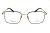 Okulary korekcyjne unisex Vermari Milano VOT0062 C2 czarno-złote tytanowe widok z przodu
