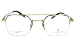 Męskie okulary korekcyjne VERMARI VOT0061 C2 — aviator, złoty