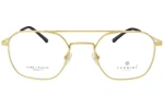 Męskie okulary korekcyjne VERMARI VOT0061 C1 — aviator, złoty mat