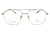 Okulary korekcyjne unisex Vermari Milano VOT0060 C3 srebrny mat tytan widok z przodu
