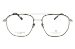Męskie okulary korekcyjne VERMARI VOT0060 C2 — aviator, srebrny mat
