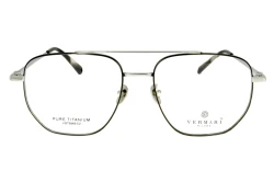Unisex okulary korekcyjne VERMARI VOT0060 C2 — aviator, srebrny mat