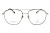 Okulary korekcyjne unisex Vermari Milano VOT0060 C2 srebrny mat z czarnymi akcentami tytan widok z przodu