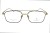 Okulary korekcyjne unisex Vermari Milano VOT0058 C2 czarno-złote tytanowe widok z przodu
