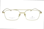 Męskie okulary korekcyjne VERMARI VOT0058 C1 — aviator, złoty mat