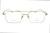 Okulary korekcyjne unisex Vermari Milano VOT0058 C1 złoty mat tytan widok z przodu