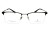 Okulary korekcyjne unisex Vermari Milano VOT0065 C2 czarny mat z grafitowymi akcentami tytan widok z przodu