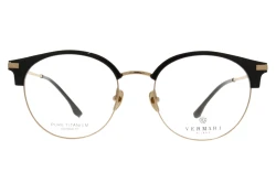Unisex okulary korekcyjne VERMARI VOT0041 C1 — browline, czarny mat