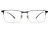Okulary korekcyjne unisex Vermari Milano VOT0040 C1 czarny mat z złotym dołem tytan widok z przodu
