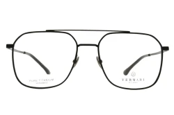 Unisex okulary korekcyjne VERMARI VOT0039 C2 — aviator, czarny mat