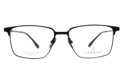 Unisex okulary korekcyjne VERMARI VOT0037 C2 — prostokątne, czarny mat